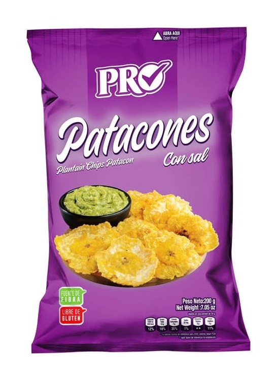 Chips di platano Patacones PRO 200g. Chips di platano Patacones PRO 200g.